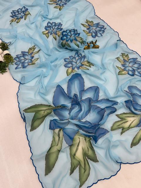 Svara floral digital print wholesale sarees in india